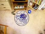 Western Carolina University Catamounts Soccer Ball Rug