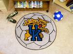 University of Kentucky Wildcats Soccer Ball Rug