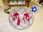 Fordham University Rams Soccer Ball Rug