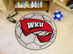 Western Kentucky University Hilltoppers Soccer Ball Rug