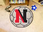 Northeastern University Huskies Soccer Ball Rug
