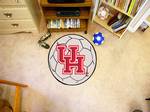 University of Houston Cougars Soccer Ball Rug