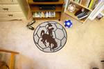 University of Wyoming Cowboys Soccer Ball Rug - Cowboy