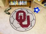 University of Oklahoma Sooners Soccer Ball Rug