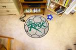 Slippery Rock University Soccer Ball Rug