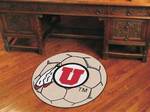 University of Utah Utes Soccer Ball Rug
