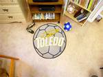 University of Toledo Rockets Soccer Ball Rug