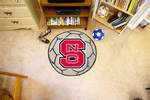 North Carolina State University Wolfpack Soccer Ball Rug