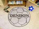 Denison University Big Red Soccer Ball Rug