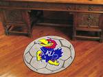 University of Kansas Jayhawks Soccer Ball Rug