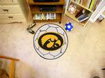 University of Iowa Hawkeyes Soccer Ball Rug