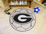 University of Georgia Bulldogs Soccer Ball Rug - G Logo