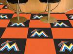 Miami Marlins Carpet Floor Tiles