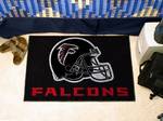 Atlanta Falcons Starter Rug - Helmet Logo Black