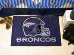 Denver Broncos Starter Rug - Helmet Logo