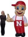 Nebraska Lil Red 8 Ft Inflatable Figurine