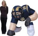 St Louis Rams Bubba 5 Ft Inflatable Figurine