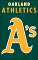Oakland Athletics 44" x 28" Applique Banner Flag