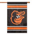 Baltimore Orioles 44" x 28" Applique Banner Flag