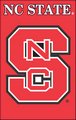North Carolina State University 44" x 28" Applique Banner Flag