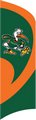 University of Miami Tall Team Flag with pole