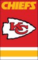 Kansas City Chiefs 44" x 28" Applique Banner Flag