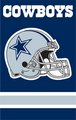 Dallas Cowboys 44" x 28" Applique Banner Flag