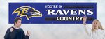 Baltimore Ravens Giant 8' X 2' Nylon Banner