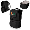 University of Miami Zuma Backpack & Cooler - Black Embroidered
