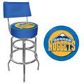 Denver Nuggets Padded Bar Stool with Backrest