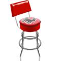 Calgary Flames Padded Bar Stool with Backrest