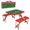 Cincinnati Reds Baseball Picnic Table with Seats - Red