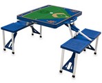 New York Mets Baseball Picnic Table with Seats - Blue