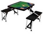 Detroit Tigers Baseball Picnic Table with Seats - Black