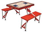 Atlanta Hawks Basketball Picnic Table with Seats - Red
