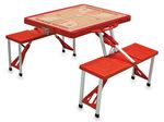 Houston Rockets Basketball Picnic Table with Seats - Red