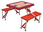 Los Angeles Clippers Basketball Picnic Table with Seats - Red