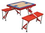 Philadelphia 76ers Basketball Picnic Table with Seats - Red
