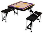 Los Angeles Lakers Basketball Picnic Table with Seats - Black