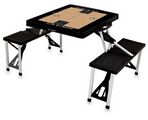 Brooklyn Nets Basketball Picnic Table with Seats - Black