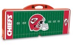 Kansas City Chiefs Football Picnic Table with Seats - Red
