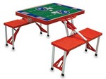 New York Giants Football Picnic Table with Seats - Red