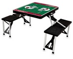 Arizona Cardinals Football Picnic Table with Seats - Black