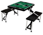 Baltimore Ravens Football Picnic Table with Seats - Black
