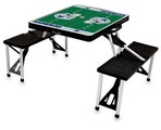 Dallas Cowboys Football Picnic Table with Seats - Black