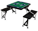 Denver Broncos Football Picnic Table with Seats - Black