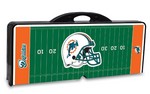 Miami Dolphins Football Picnic Table with Seats - Black
