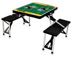 Pittsburgh Steelers Football Picnic Table with Seats - Black