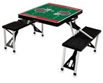 Tampa Bay Buccaneers Football Picnic Table with Seats - Black