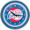 Los Angeles Clippers Neon Wall Clock